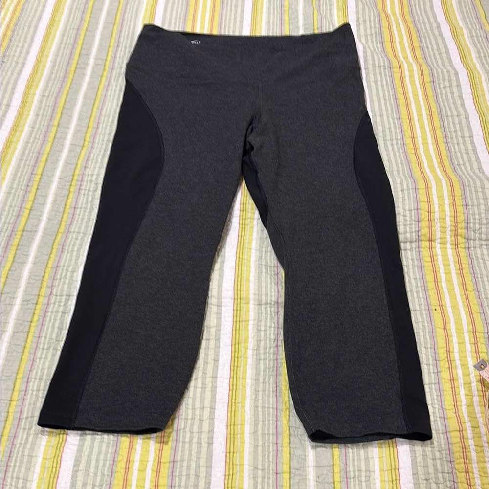Nike Dri-FIT Charcoal and Black Leggings